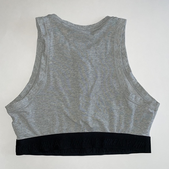 Nike Womens Air Crop Top Grey/White Size Medium - Picture 4 of 6